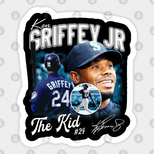 LIMITED: Baseball Art - Ken Griffey Jr. - The Swing Sticker for Sale by  VintageTeesNow