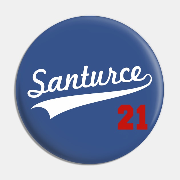 Santurce 21 Puerto Rico Baseball Pin by PuertoRicoShirts