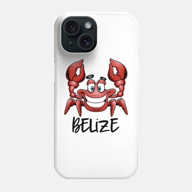 Belize Beach Cruise Red Crab Phone Case by BDAZ