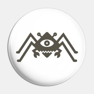 Diamond Spider Crab Dark Gray Pin
