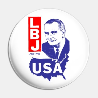 LBJ FOR THE USA Pin