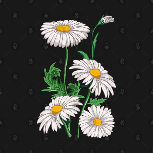 Daisies Chamomile Marguerites Bouquet Vintage Daisy Flower by Ai Wanderer