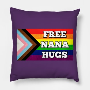 Nana Hugs Pride Flag Pillow