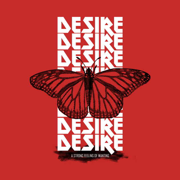 Desire - Vintage style drawing by Carbon Love