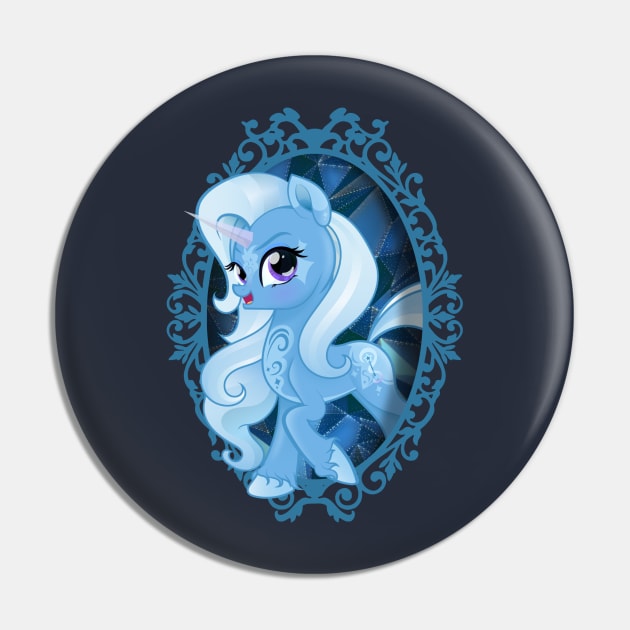 My Little Pony Trixie Lulamoon Mirror Frame Pin by SketchedCrow