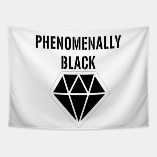 Phenomenally Black diamond Black t-shirt, graphic shirts,best clothing, gift idea . Tapestry