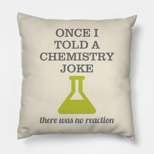 Chemistry Joke Pillow by oddmatter