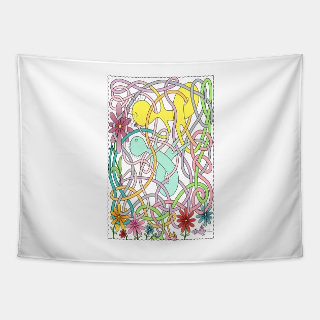 Mr Squiggly Thanks Mom Tapestry by becky-titus