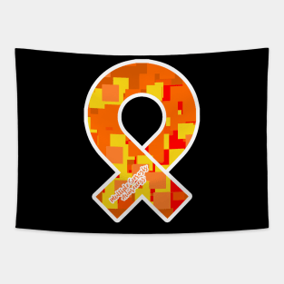Multiple Sclerosis Awareness Ribbon Tapestry
