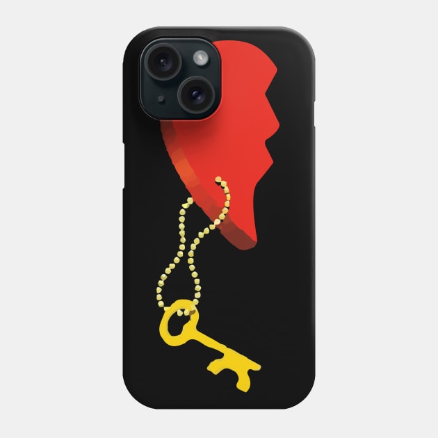 couple matching valentine, key and lock Phone Case by Ribsa