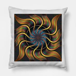 Sunshine Circle Dot Twist Pillow