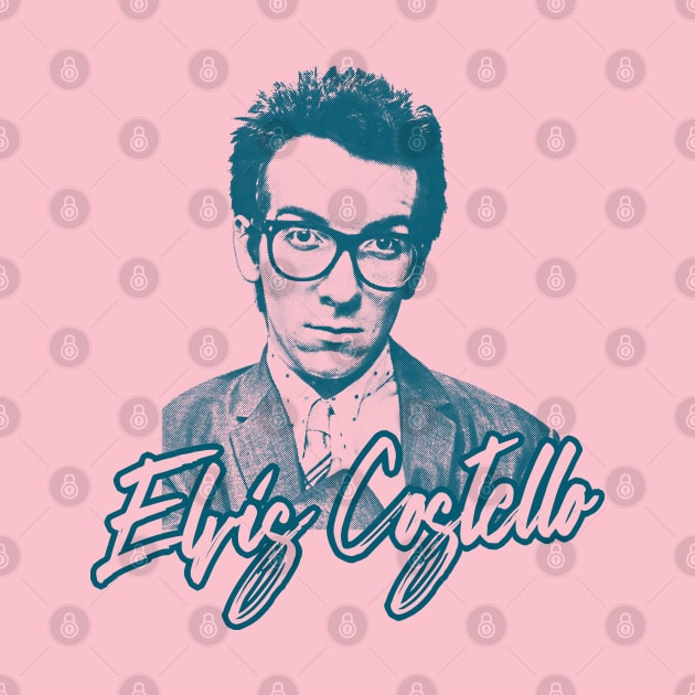 Elvis Costello / 80s Style Aesthetic Design by DankFutura