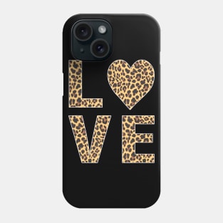 Leopard Skin Love, Vintage Tee Shirt For Women Men Phone Case