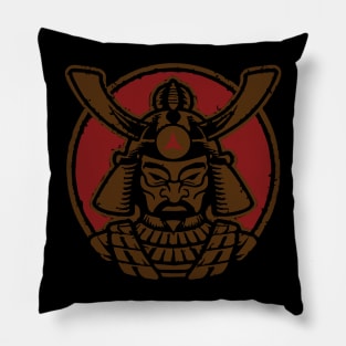 shogun samurai face Pillow