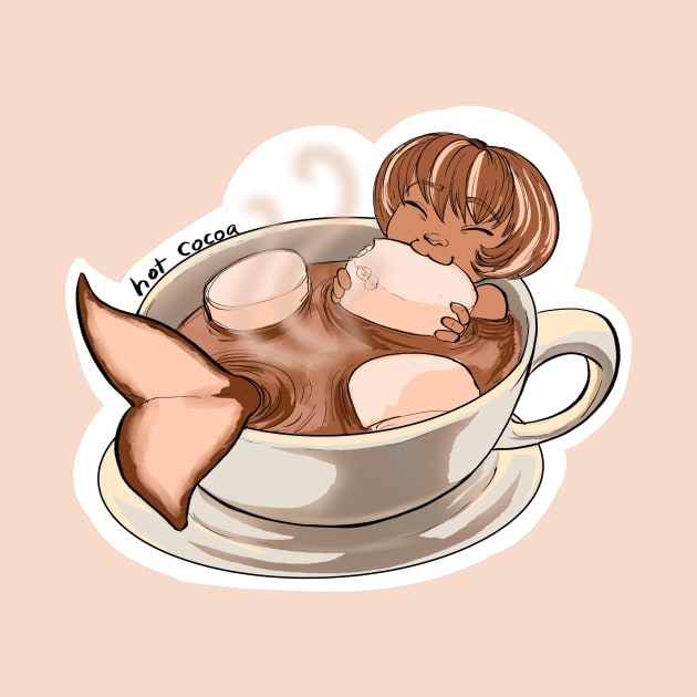 Hot Cocoa Mermaid by TessRosenthal