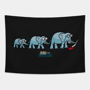 Save the Elephants Tapestry