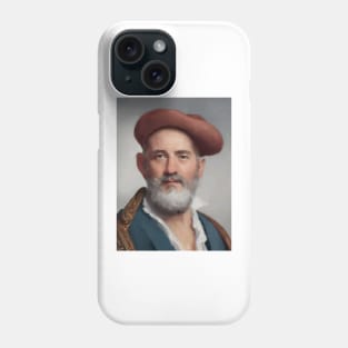 Portrait of One Big Ear Man Phone Case