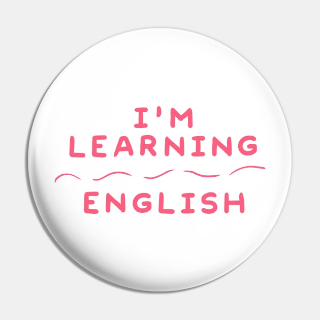 I'm Learning English | Lilla The Lamb Pin by LillaTheLamb