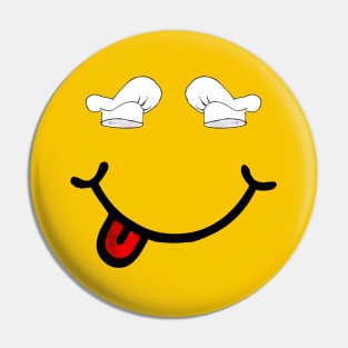 Chef Hats & Smile (in the shape of a face) Pin