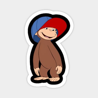 Curious George Cup Redblue Magnet