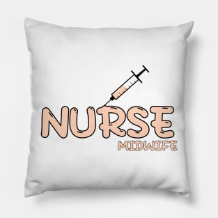 Nurse Midwife Orange Pillow