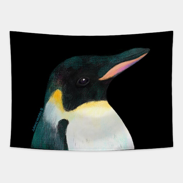 Emperor Penguin Tapestry by julianamotzko