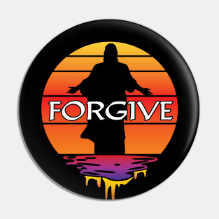 Jesus Forgives Vintage Sunset Pin