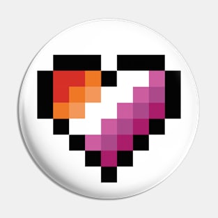 Lesbian heart Pin