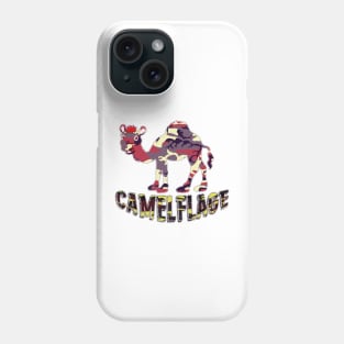 Camelflage funny merch for camels lovers, army lovers, camouflage lovers Phone Case