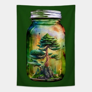 Whimsical Tree in Jar Tapestry