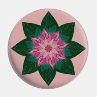 Pink Flower Pin