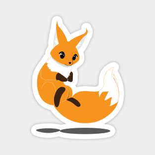 Cute Fox Vector Magnet