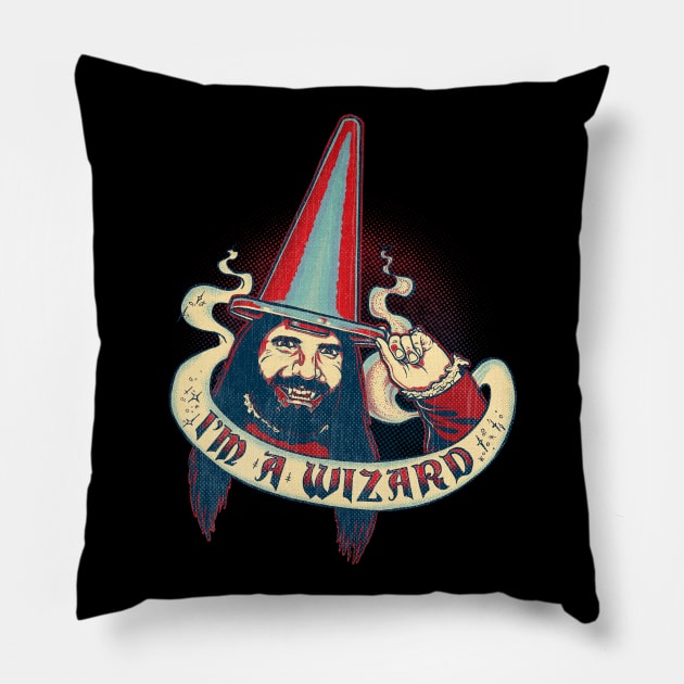i,m a Wizard Retro what we do in the shadows Pillow by jaranan99