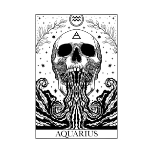 Zodiac sign tarot card Aquarius T-Shirt