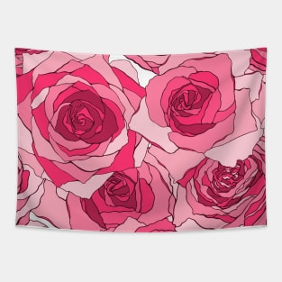 Beautiful and Pretty Rose Flowers Pattern Tapestry