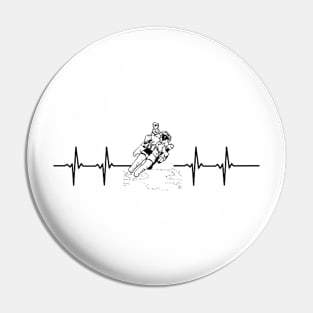 heart beat-space station-spaceman Pin