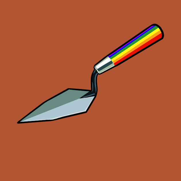 Rainbow Archaeology Trowel by Artsaeologist