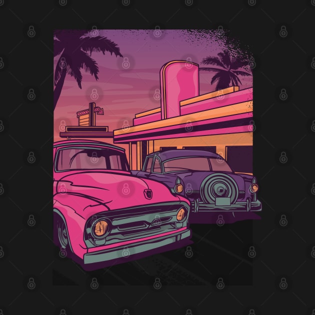 US Diner classic car by Noveldesigns