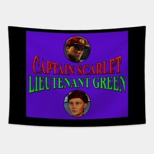 Captain Scarlet & Lieutenant Green Tapestry