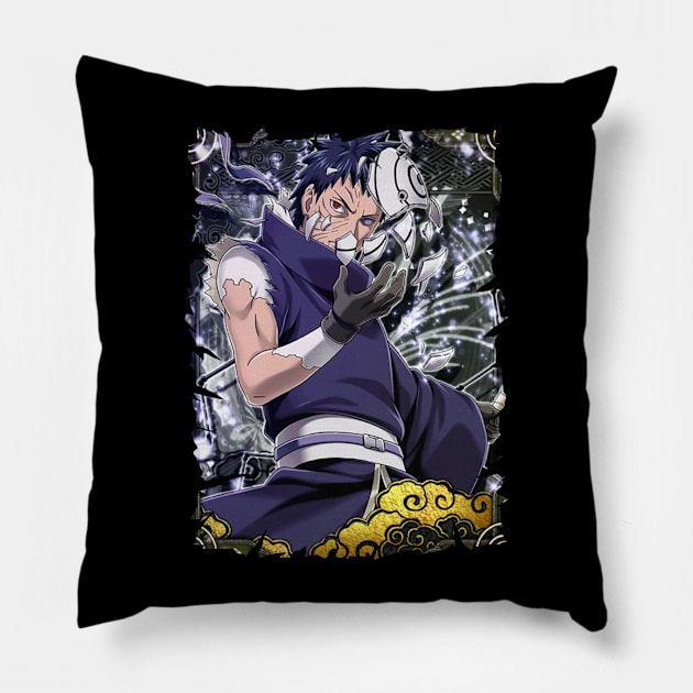 OBITO UCHIHA MERCH VTG Pillow by Melesz.Ink Tattoo