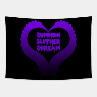 Summon, Slither, Scream Tentacle Heart Tapestry