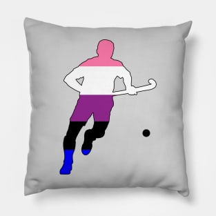 Field Hockey2: Genderfluid Pride Pillow