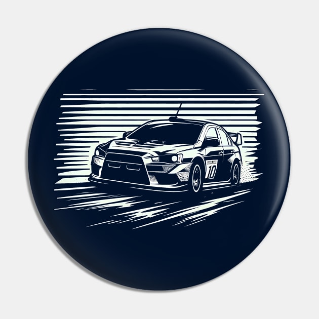 Mitsubishi Lancer Evo Rally Car Pin by TaevasDesign