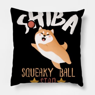 Shiba Sqeaky Ball Star, Cute Kawaii Shiba Inu Pillow