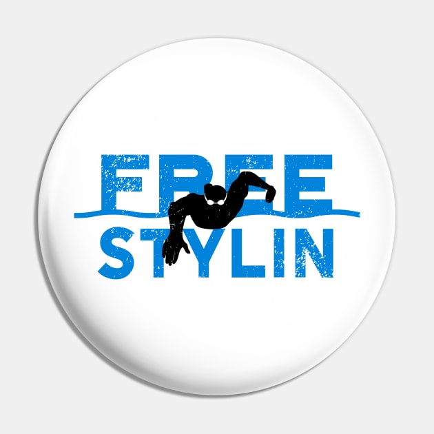 Freestyling Mens Swimming Pin by atomguy