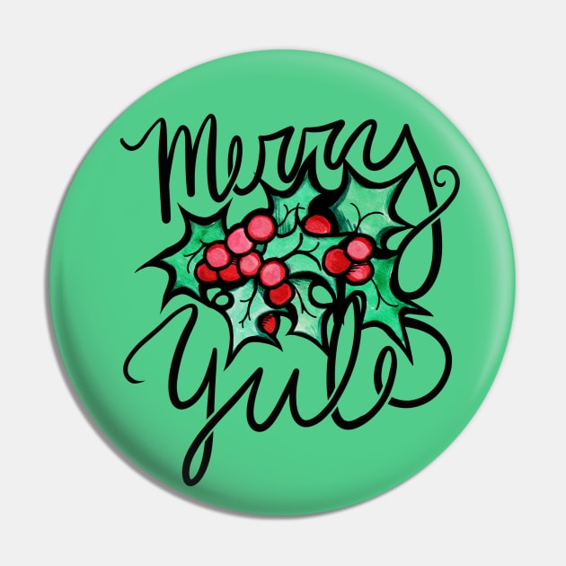 Merry Yule Pin by bubbsnugg