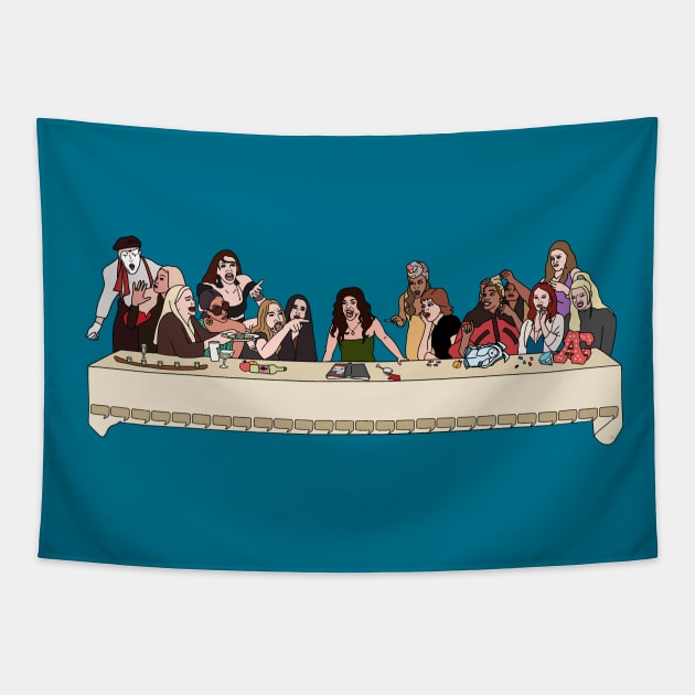 The Last Supper of the Real Housewives Tapestry by thecompassrose