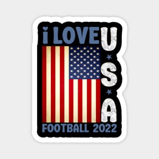 I Love USA Football 2022 Magnet