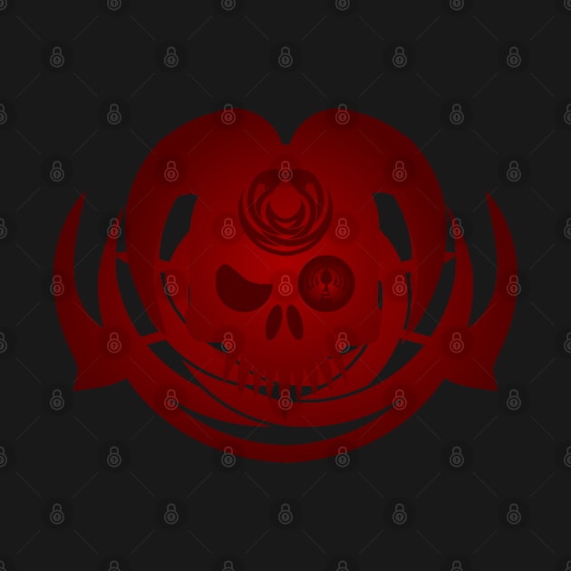Red Demon Skull by DepicSpirit