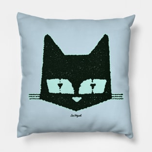 MY CAT IS AWESOME (green edition) Pillow